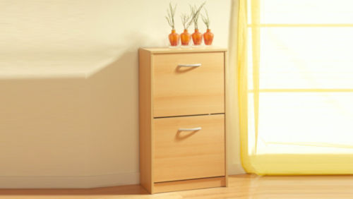 Schuhschrank Buche Holznachbildung