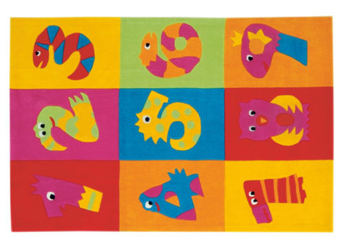 Kinderteppich Bunte Zahlen
